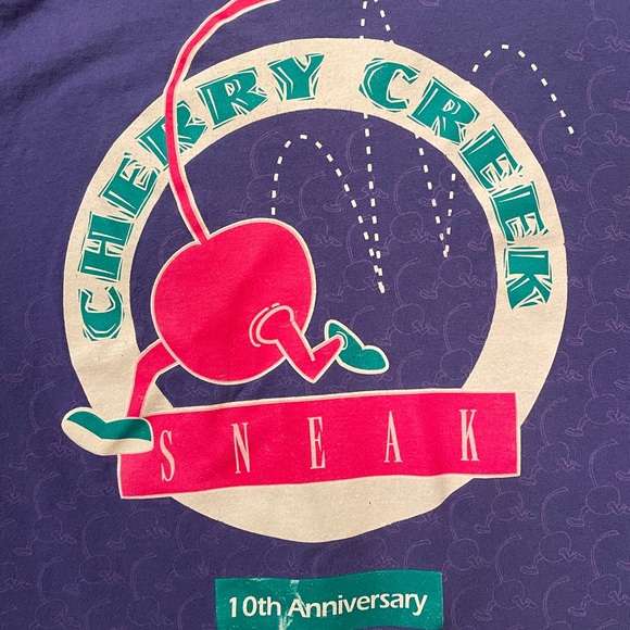 Vintage Race long sleeve turtleneck tee, 1992 Cherry Creek Sneak - Picture 2 of 4